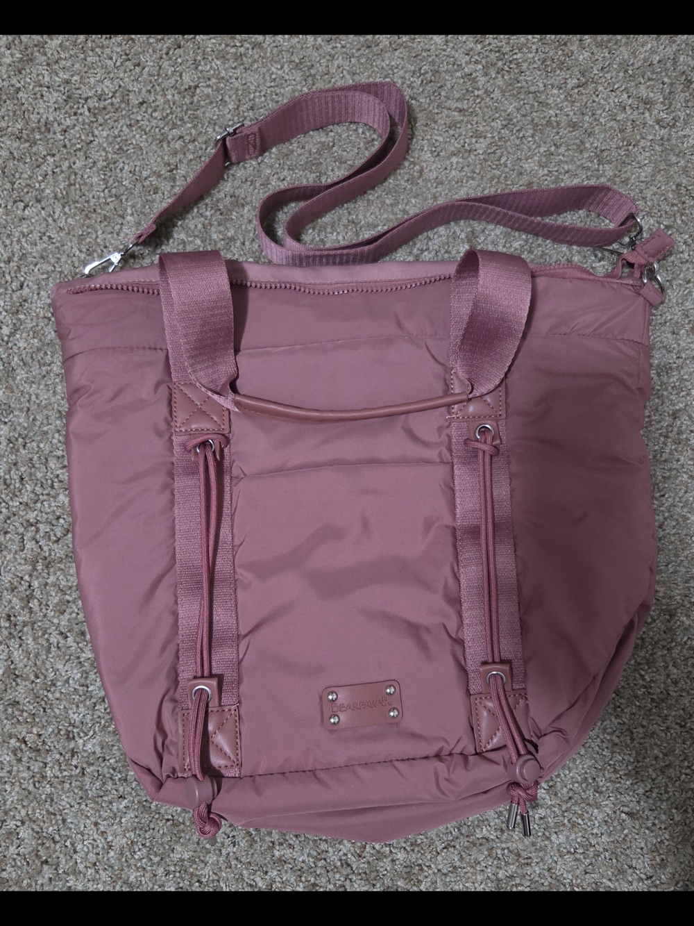 Bearpaw Dusty Rose Convertible Women’s Tote Bag